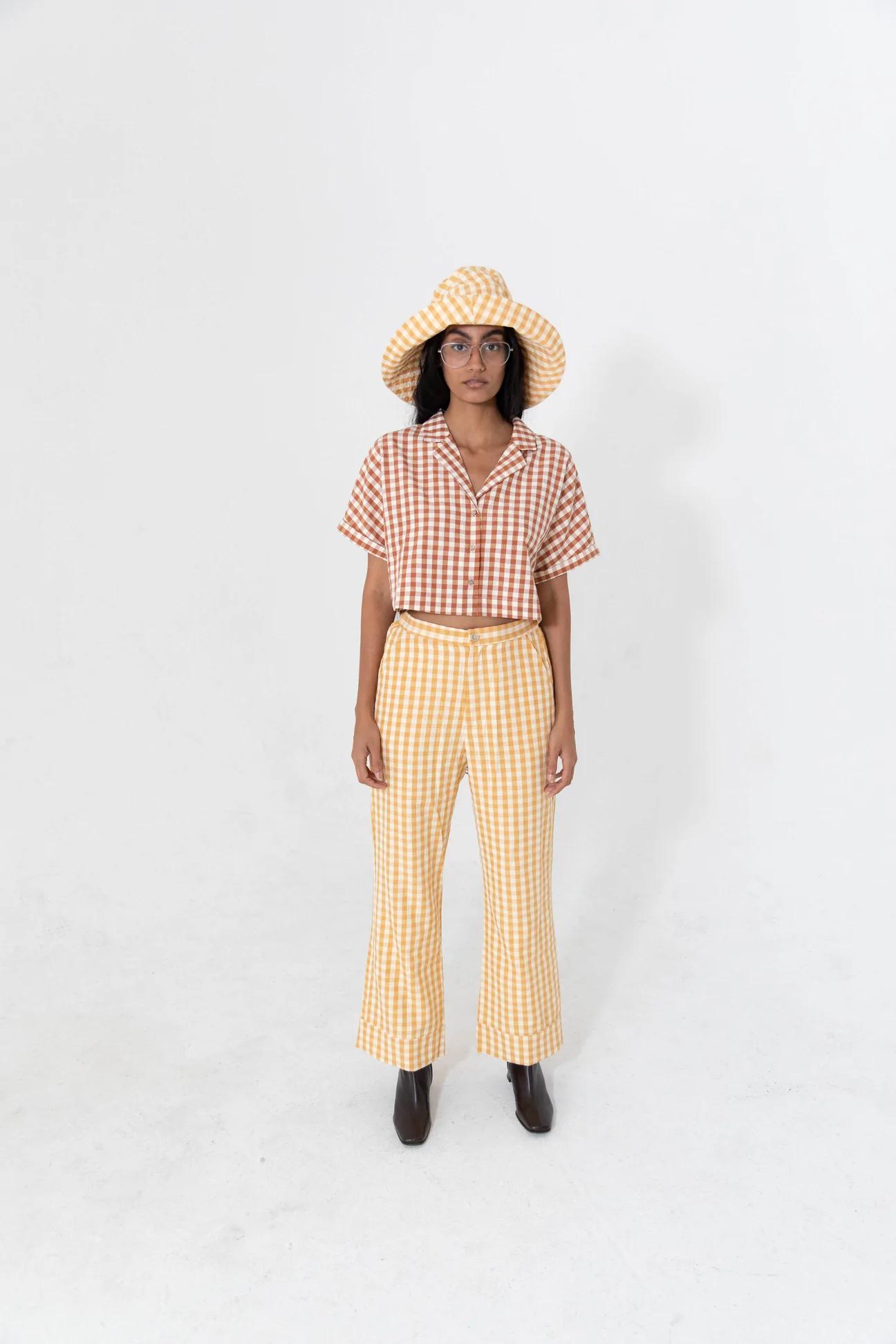 Product Image for Spring Gingham Top, Rust