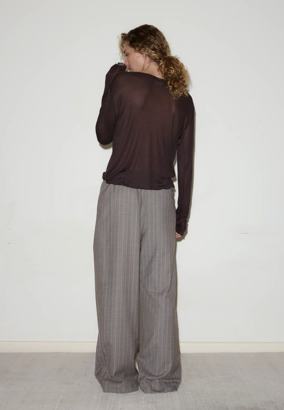 Product Image for Twin Button Pant, Pinstripe Bark