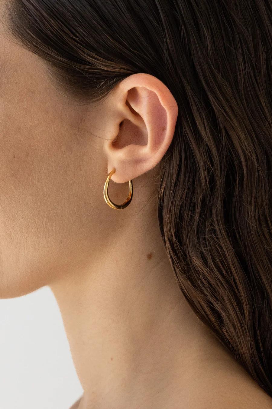 Product Image for Momento Mini Hoops, 14k Gold Vermeil