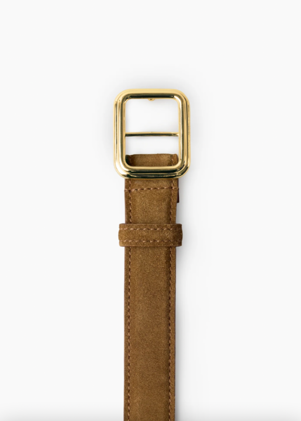 Product Image for Georgia Wide Belt, Gold Maple Brown Suede