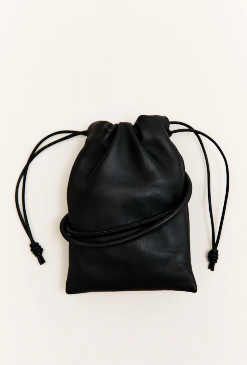 Product Image for Soft Drawstring Pouch, Black