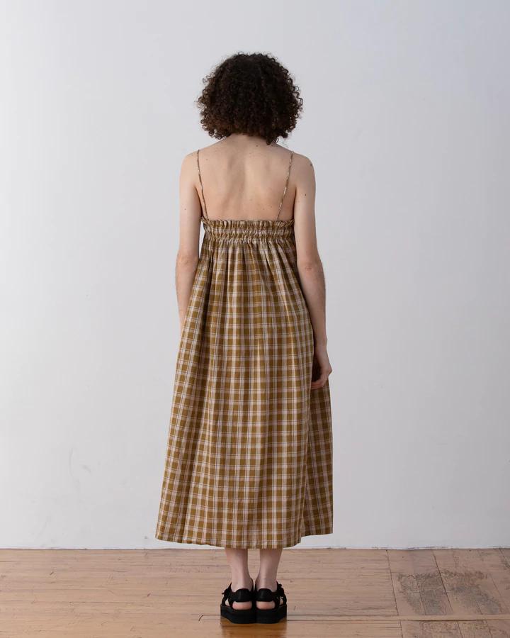 Product Image for Elastic Dress, Olive Plaid