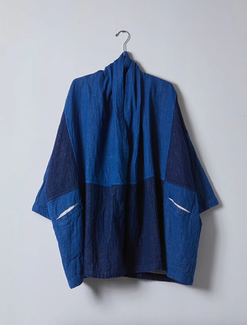 Product Image for Haori Coat Patchwork, Blue / Indigo Patchwork