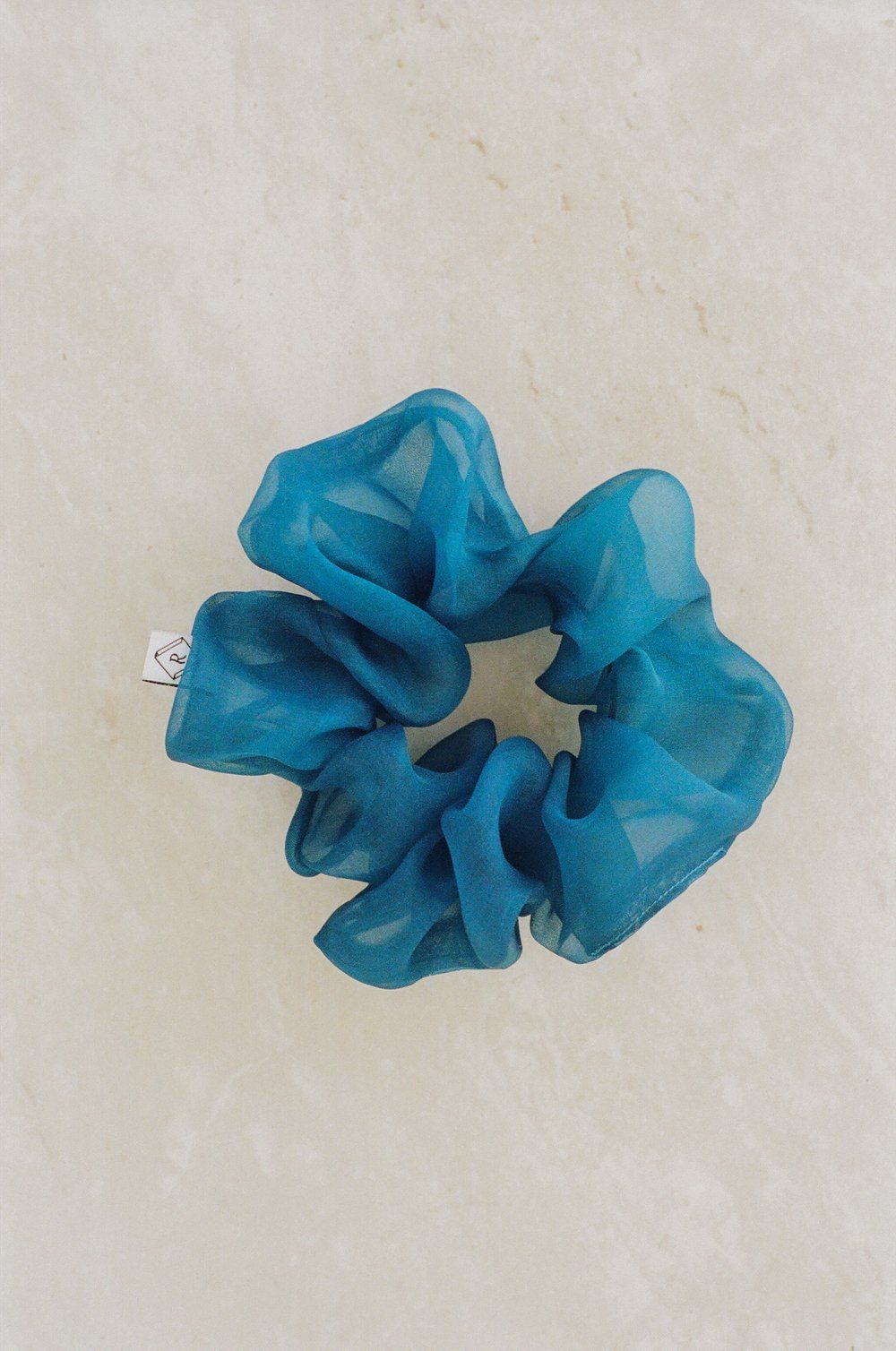 Product Image for Silk Organza Scrunchie, Indigo