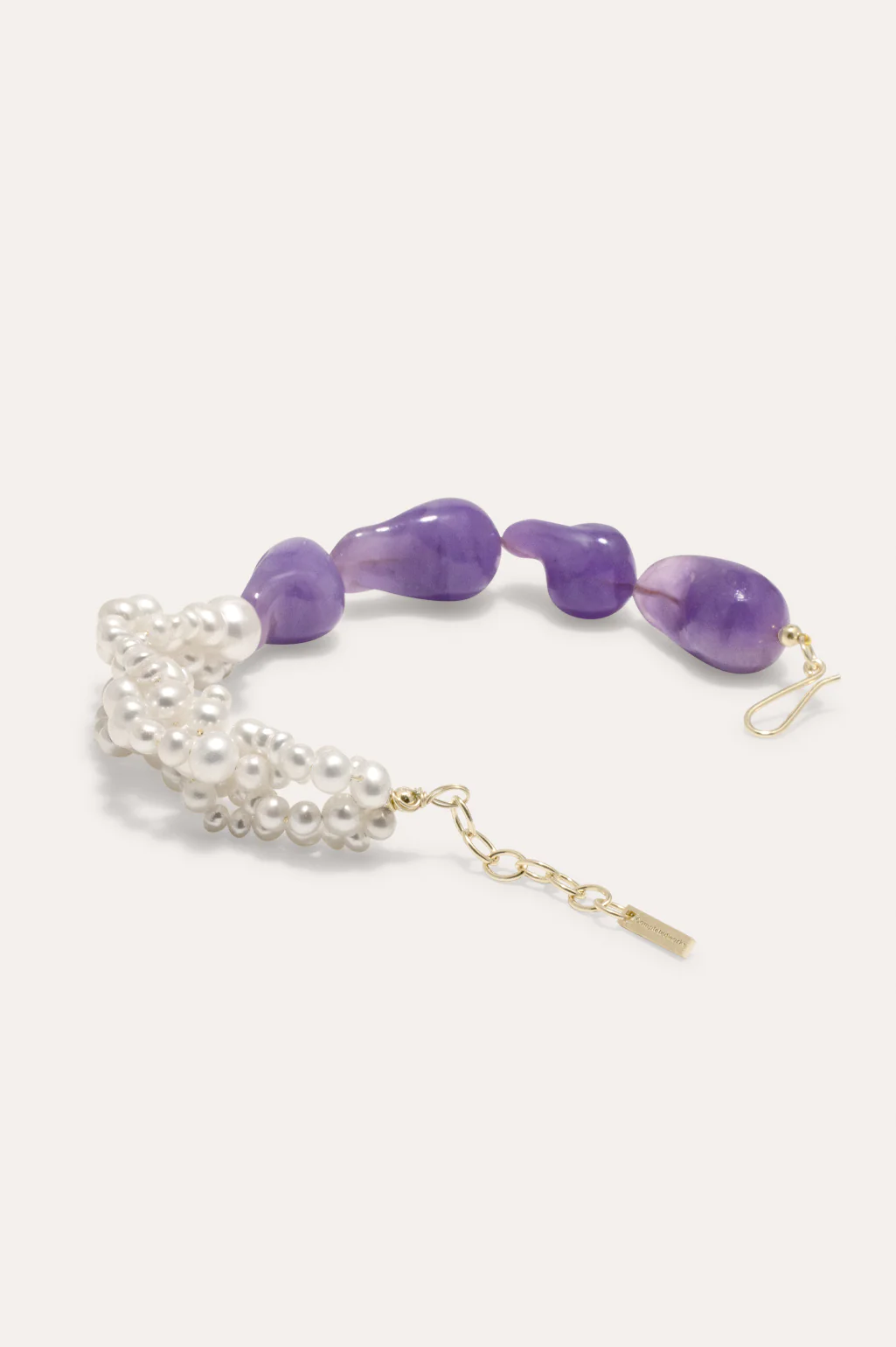 Product Image for Parade of Possibilities II Pearl and Lilac Resin Gold Plated Bracelet