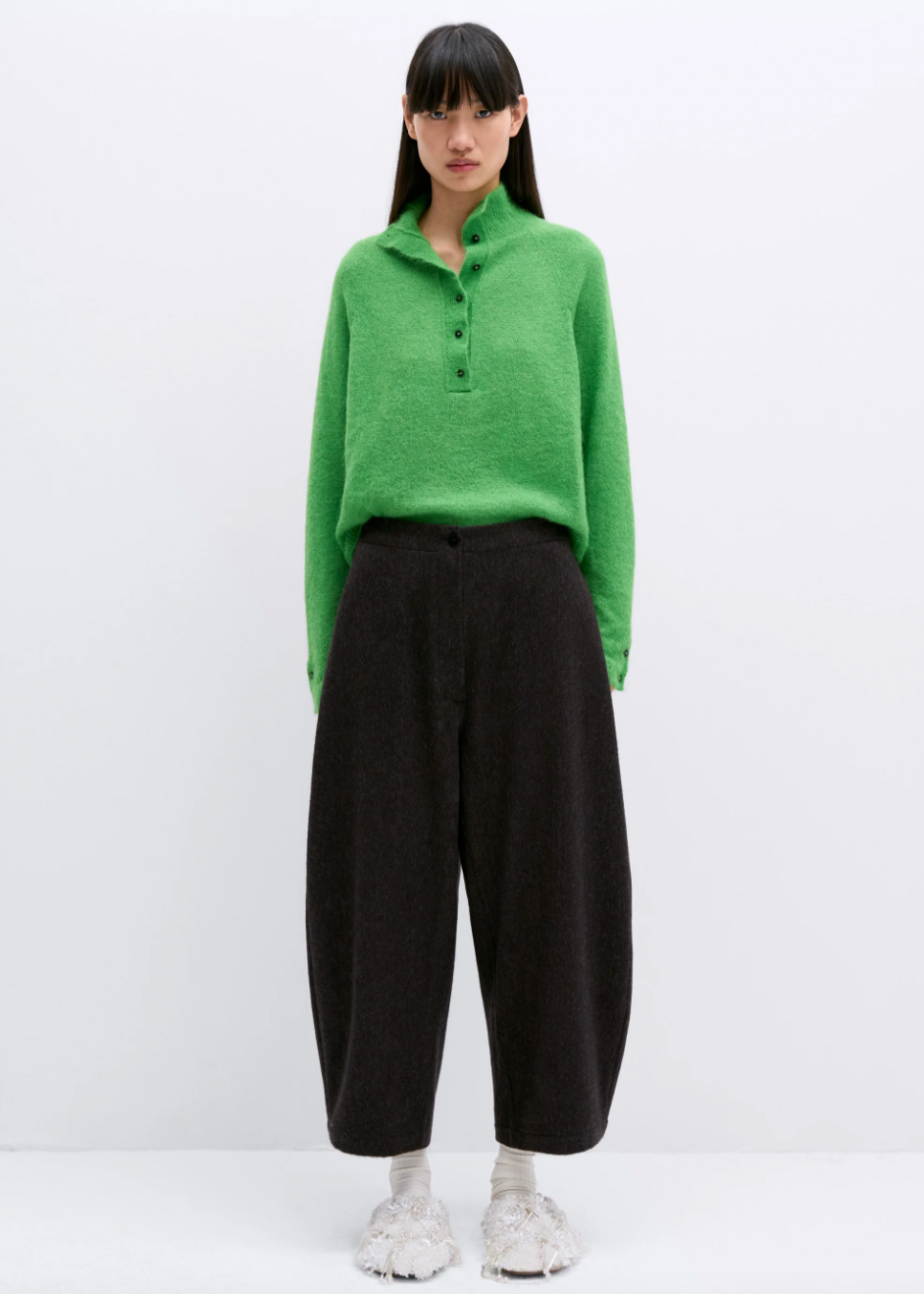 Product Image for Wool Curved Pants, Java