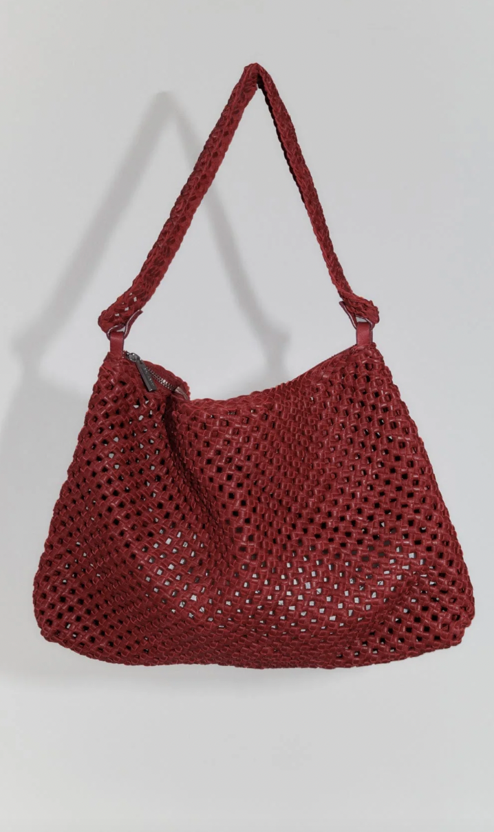 Product Image for Macrame Shoulder Bag, Rouge