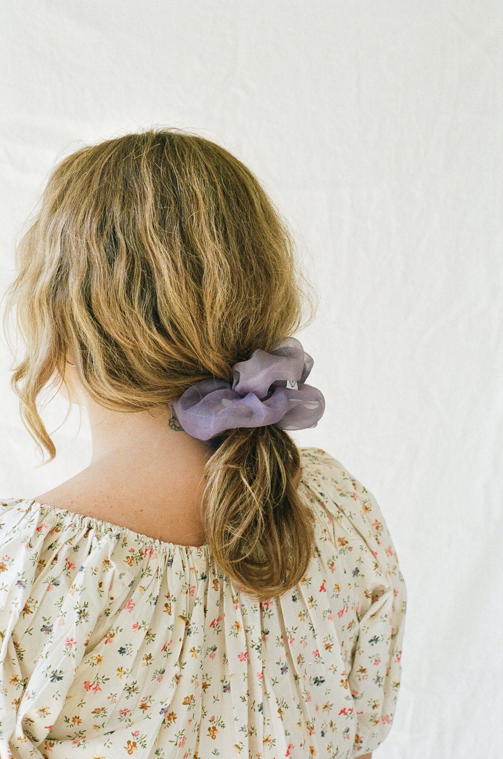 Product Image for Silk Organza Scrunchie, Lavender