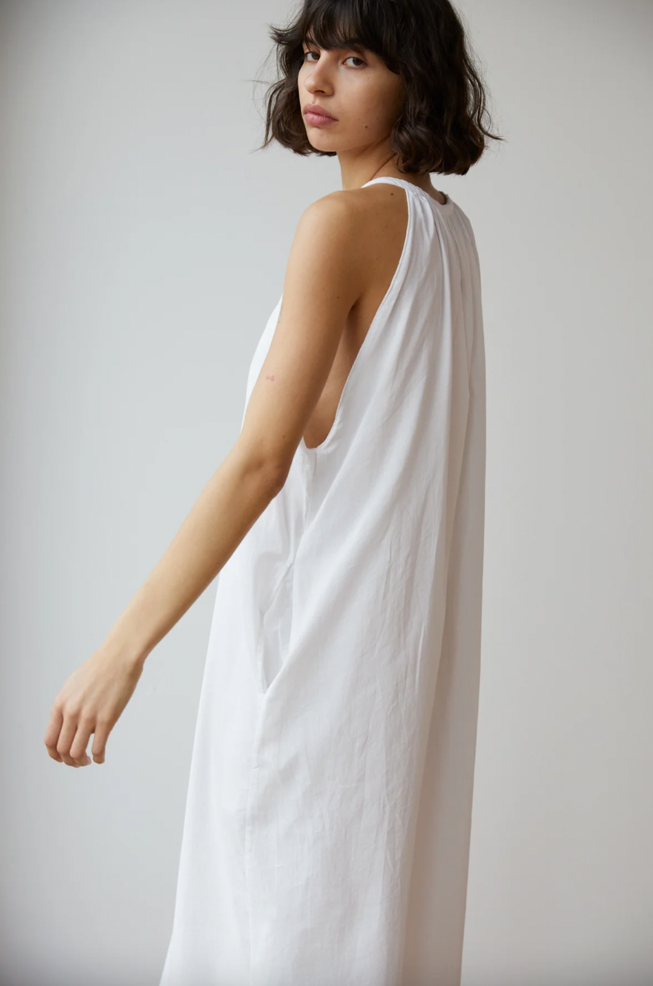 Product Image for The Scoop Neck Dress, White