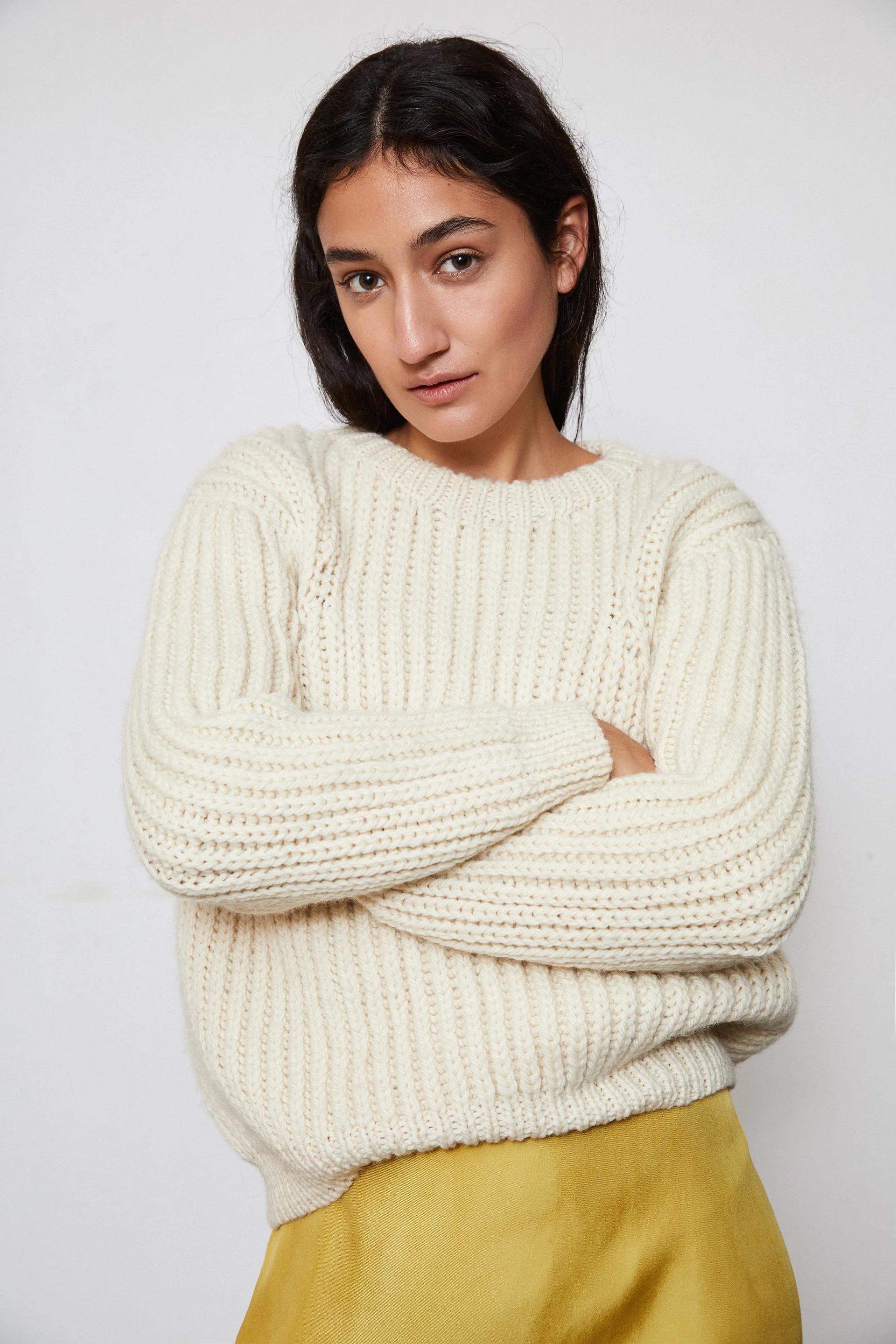 Product Image for Hand Knitted Ombu Sweater, Ivory