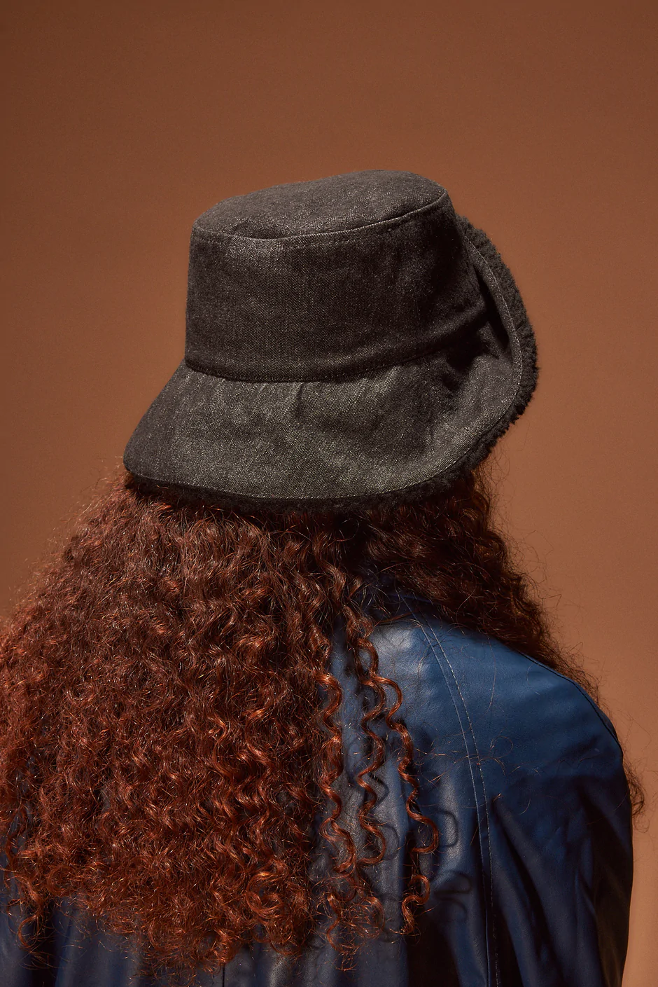 Product Image for Reversible Denim Sherpa Bucket Hat
