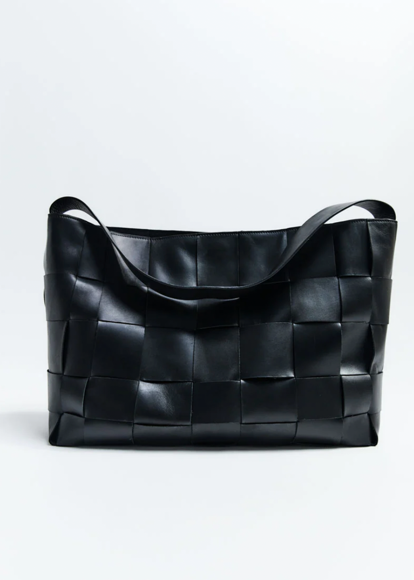 Product Image for Woven Large Tote, Black