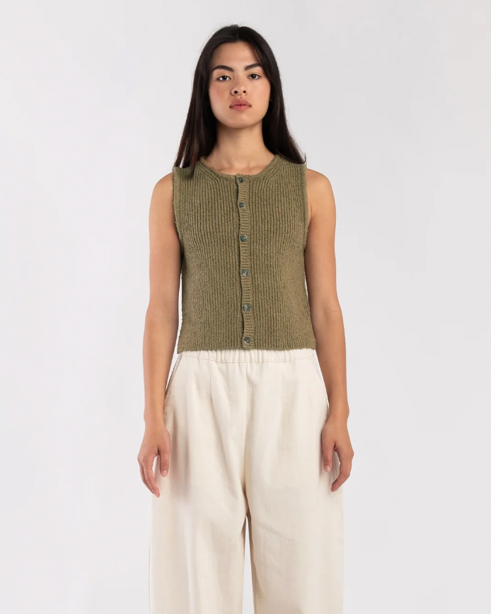 Product Image for Rib Vest, Ivy Boucle