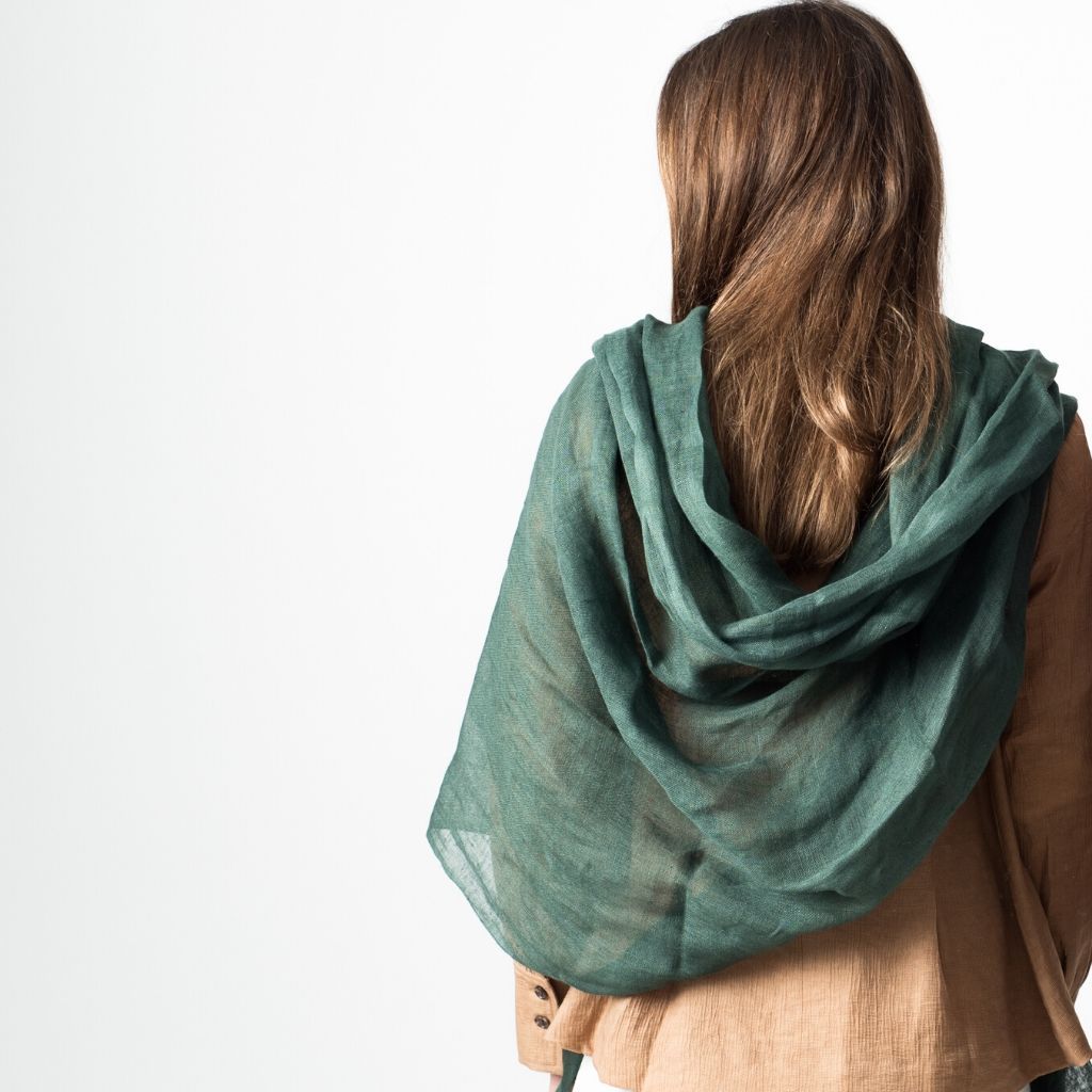 Product Image for Moss Linen Scarf