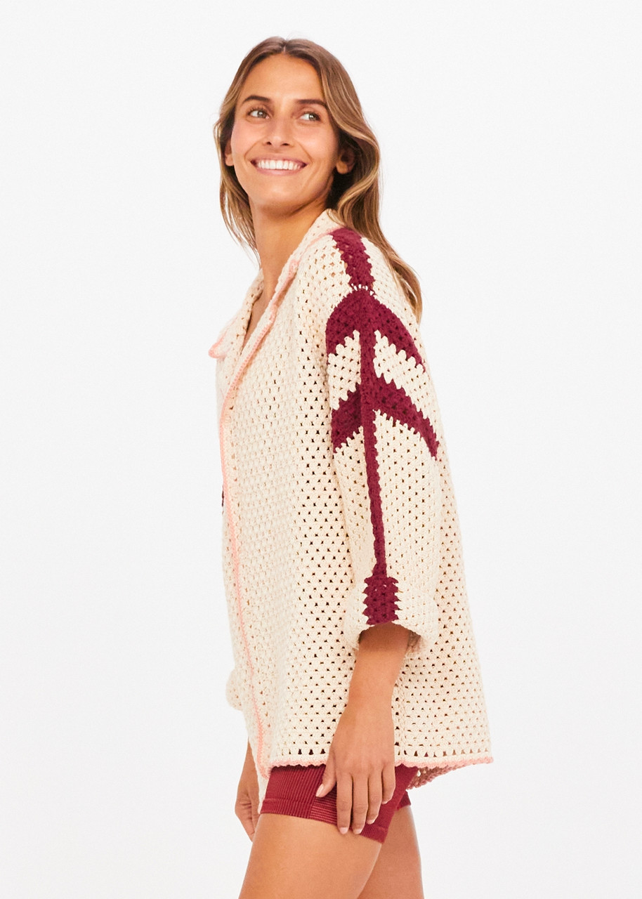 Product Image for Malia Crochet Shirt, Natural