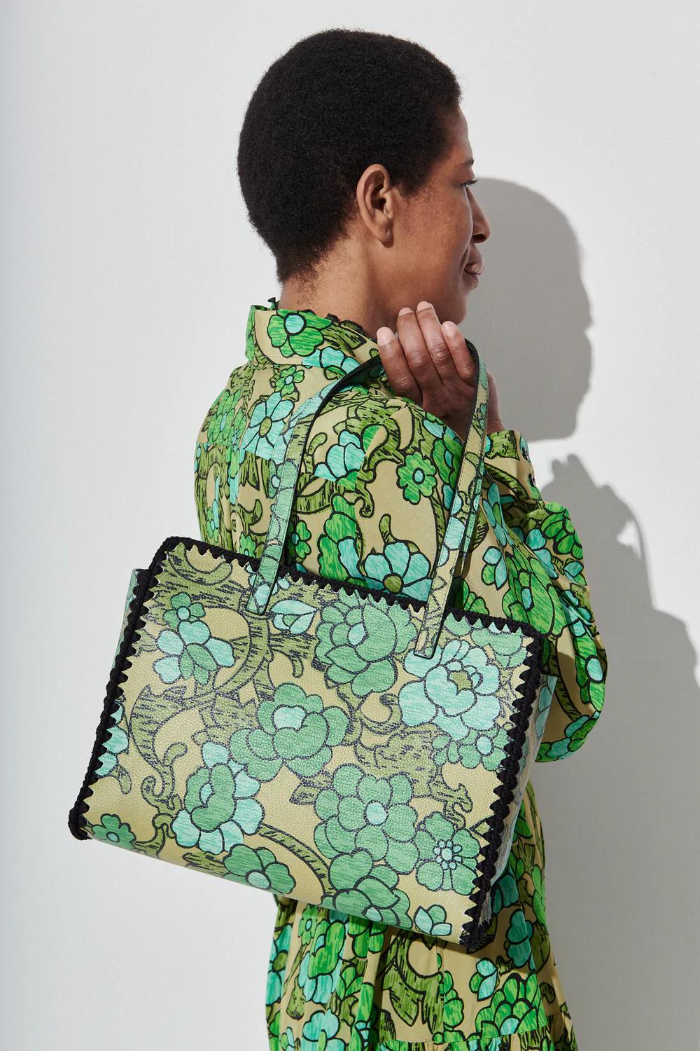Product Image for Rigatta Tote, Green Floral