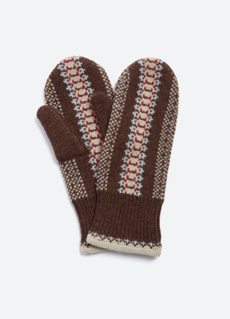 Product Image for Ayla Knit Mittens, Multi Brown