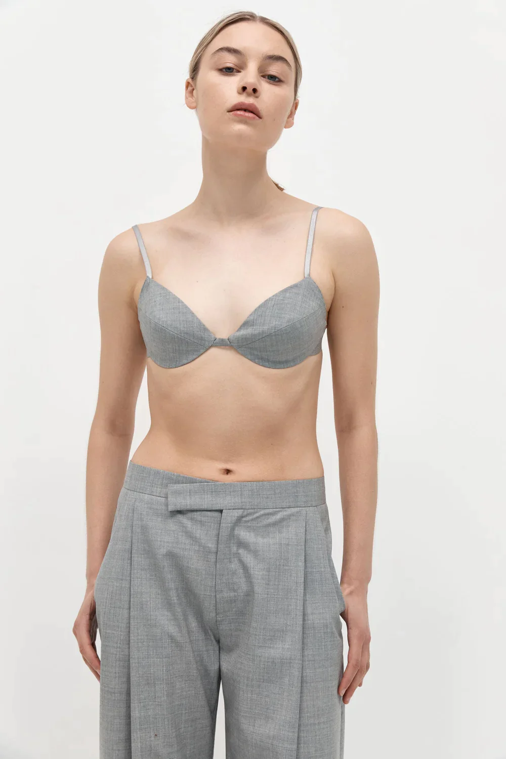 Product Image for Tailored Bralette, Grey
