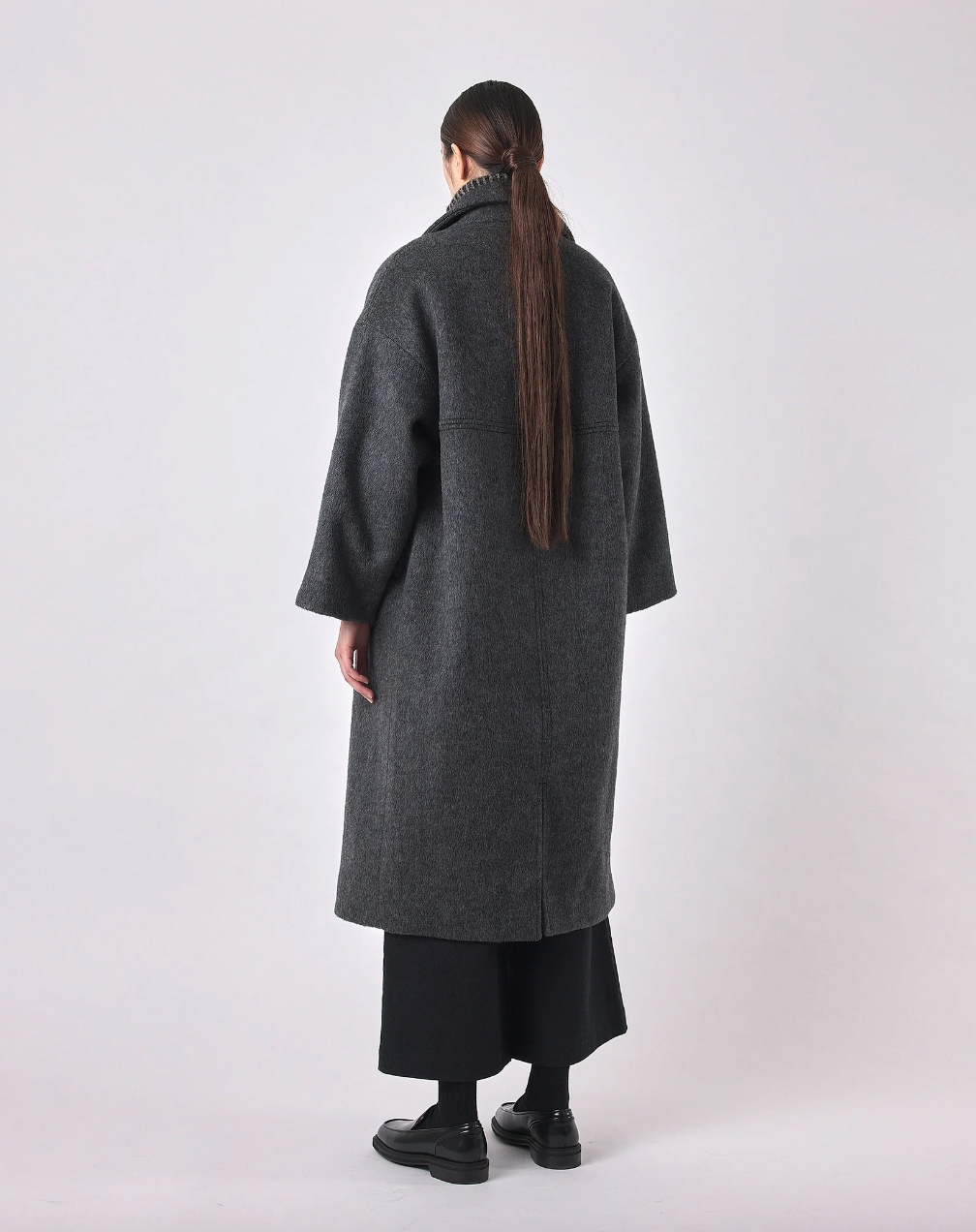 Product Image for Oversized Wool Coat, Heather Gray