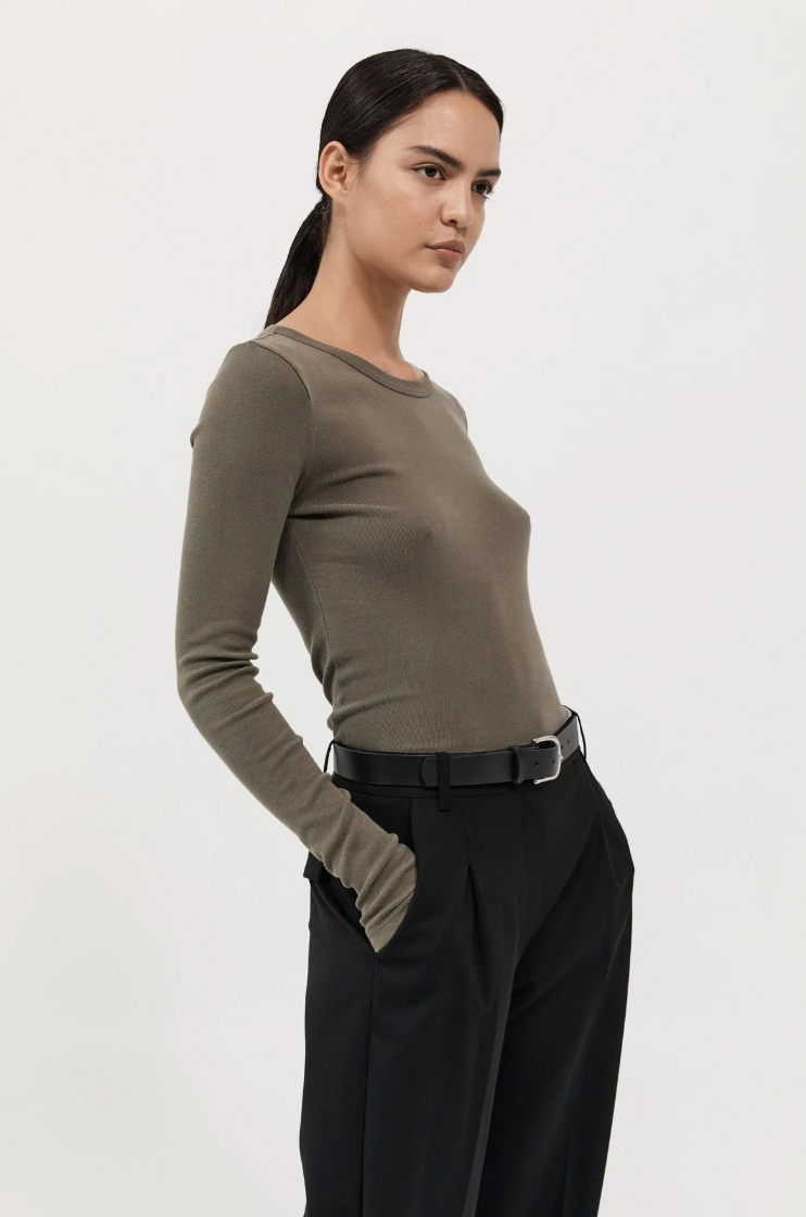 Product Image for Organic Cotton Long Sleeve Top, Kelp