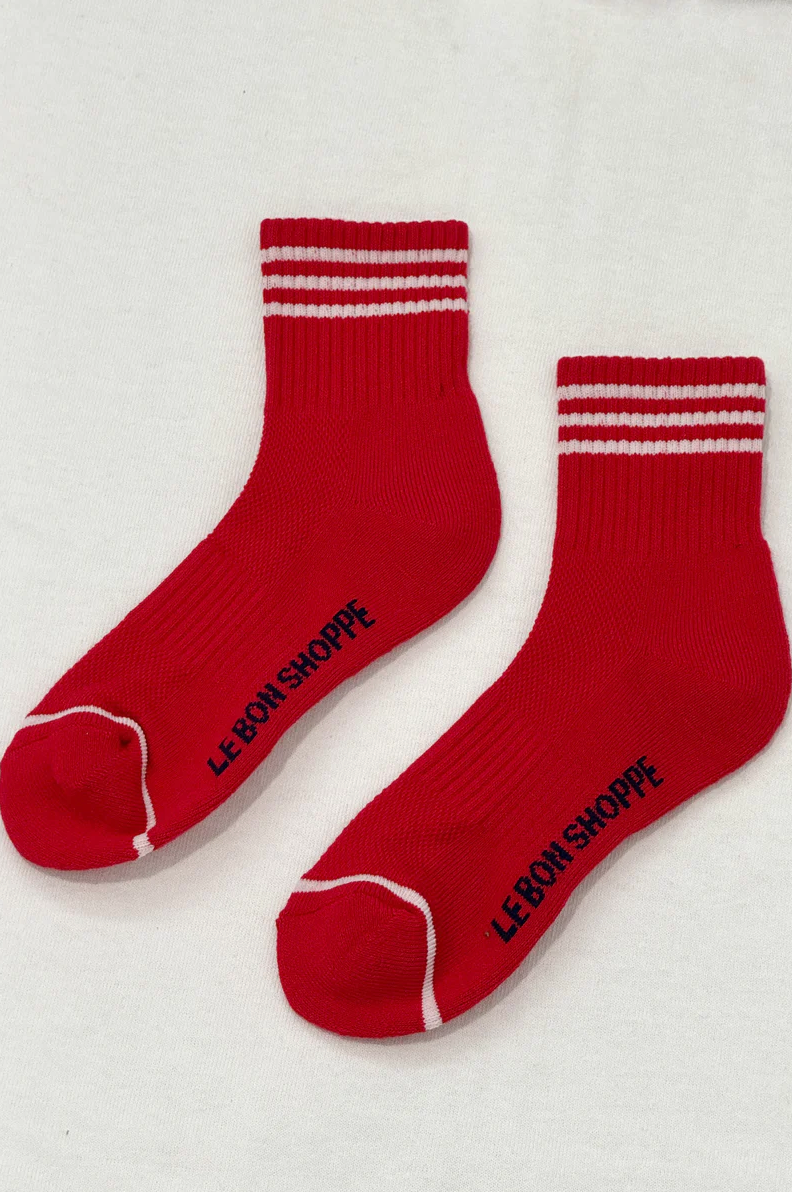 Product Image for Girlfriend Socks, Scarlet
