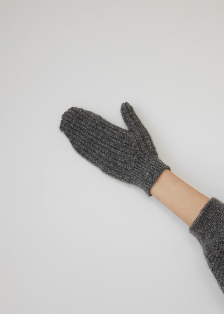 Product Image for Rib Mitten, Charcoal