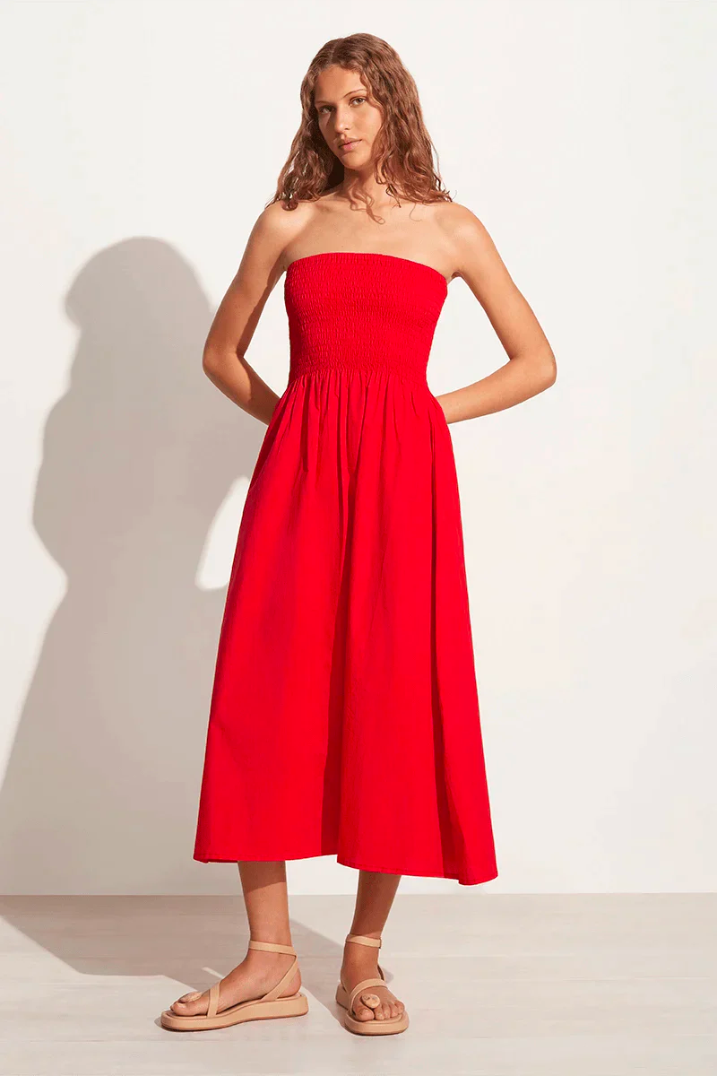 Product Image for Madella Midi Dress, Cherry Tomato