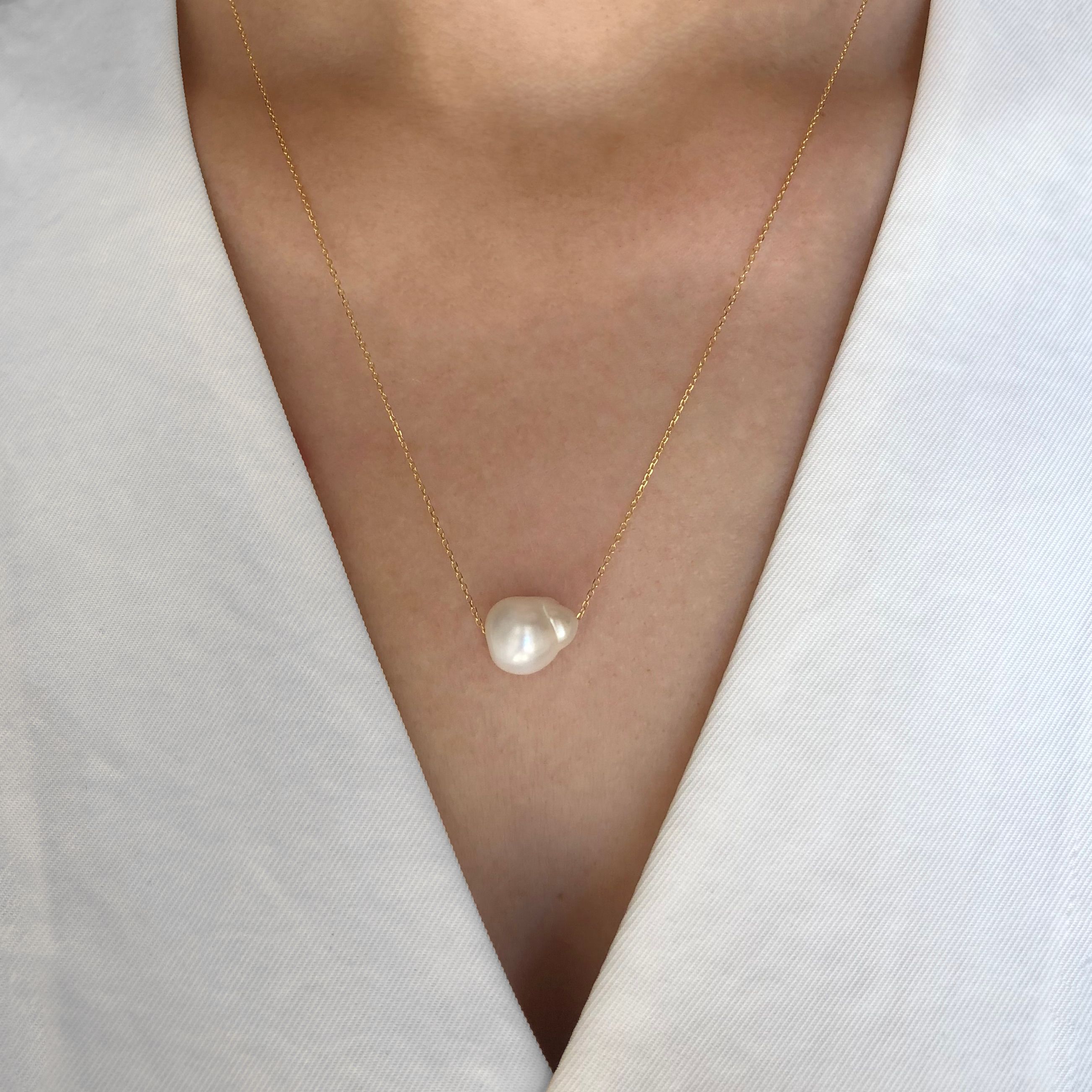 Product Image for Baroque Single Pearl Necklace