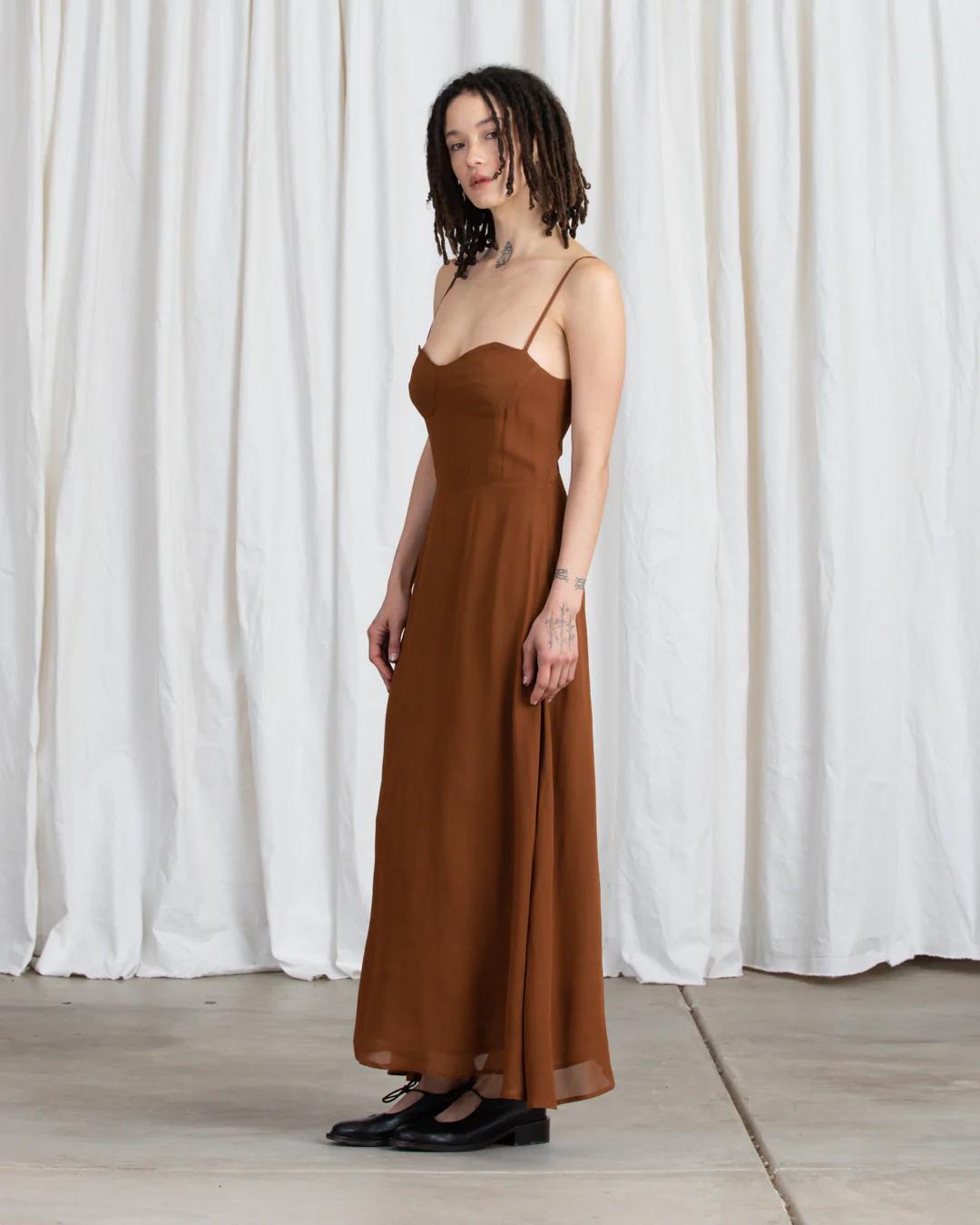 Product Image for Fitted Bodice Dress, Copper