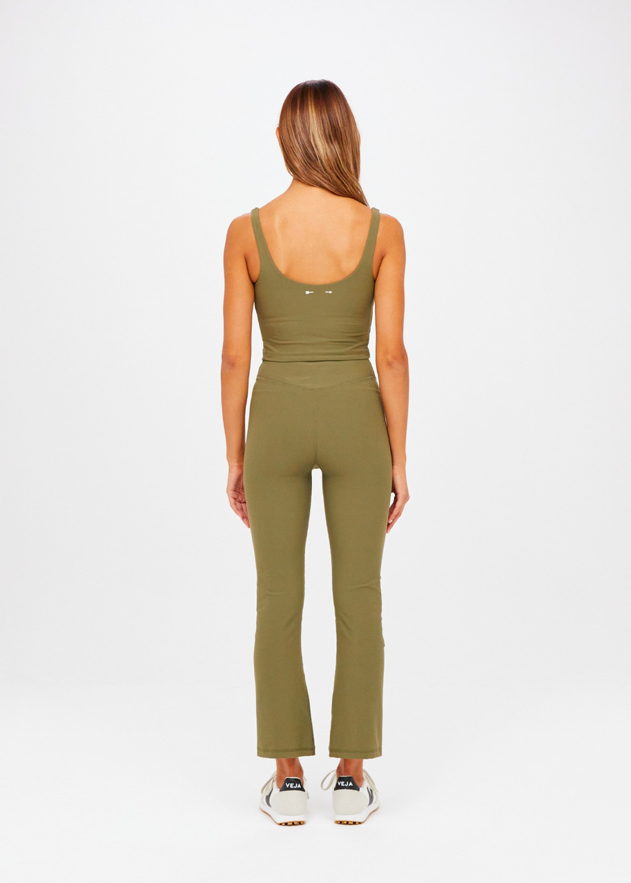 Product Image for Peached Thia Crop Flare, Olive