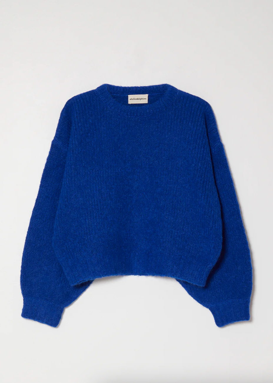 Product Image for Balloon Sleeve Sweater, Blue