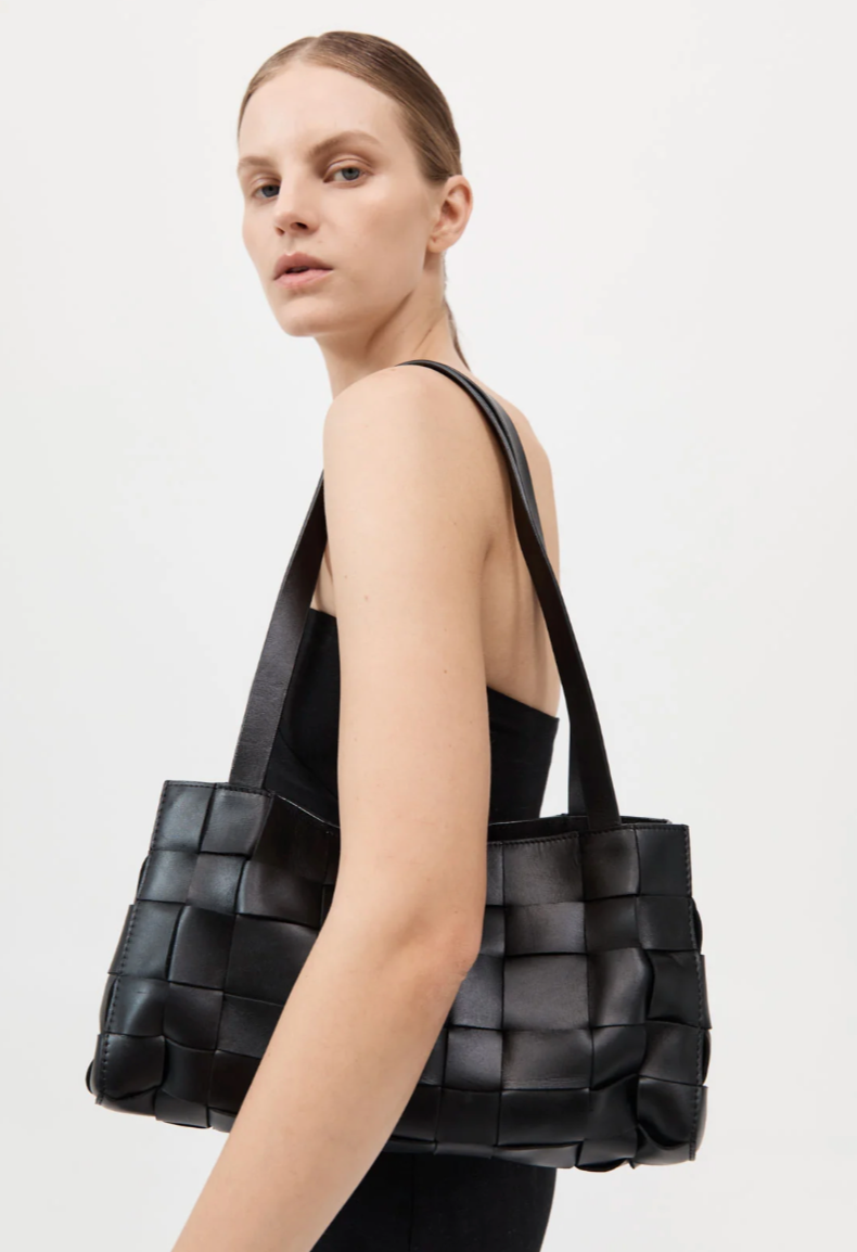 Product Image for Slim Woven Tote, Black