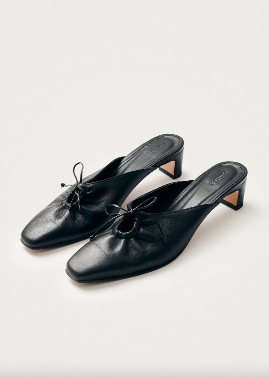 Product Image for Amar Leather Mules, Black