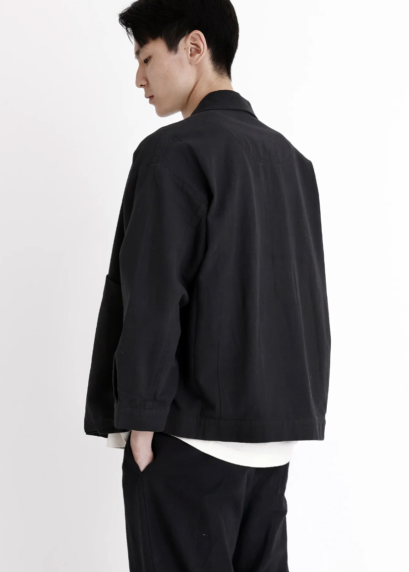 Product Image for Signature Panel Pockets Shirt Jacket, Washed Black