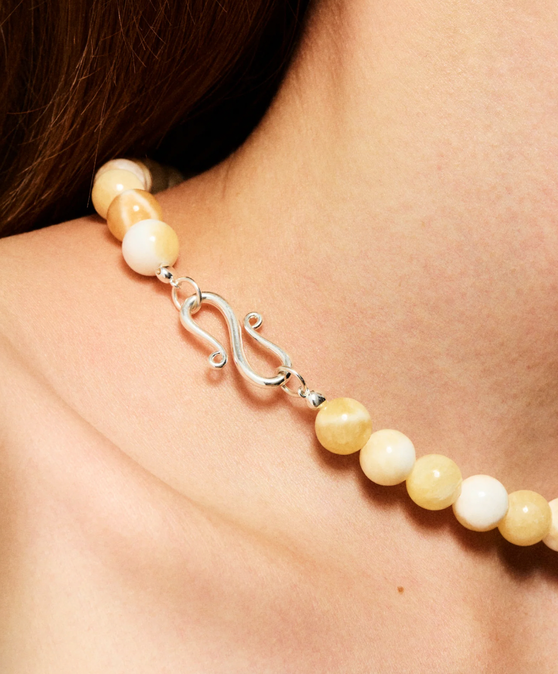 Product Image for The Zoe Necklace, Beige Topaz Jade