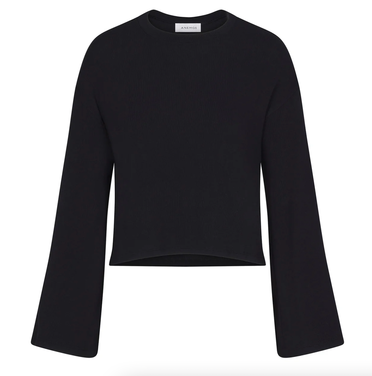 Product Image for Belle Sleeve Boxy Crop Knit, Black