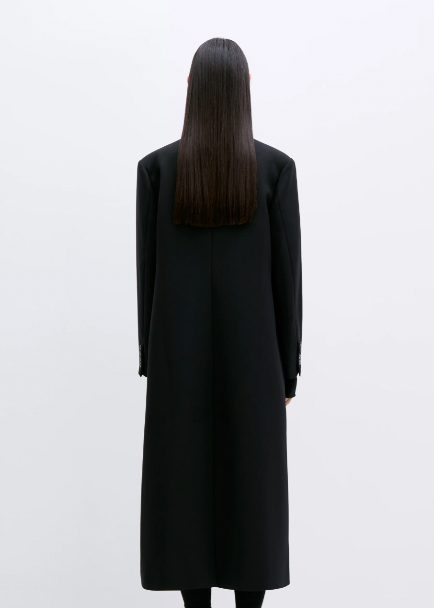 Product Image for Light Wool Coat, Black