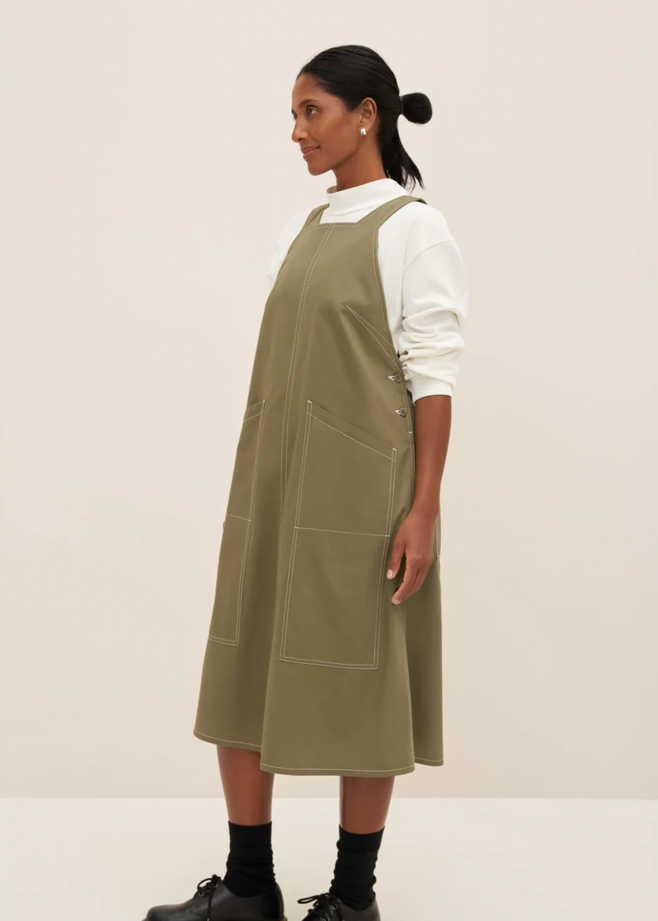 Product Image for Mirror Apron Dress, Vetiver