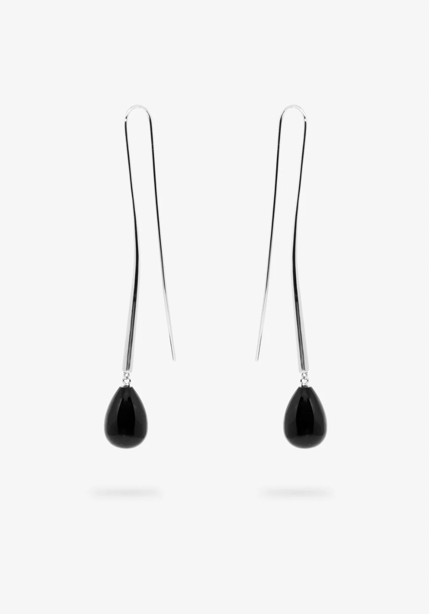 Product Image for Cusp Onyx Earrings, Sterling Silver