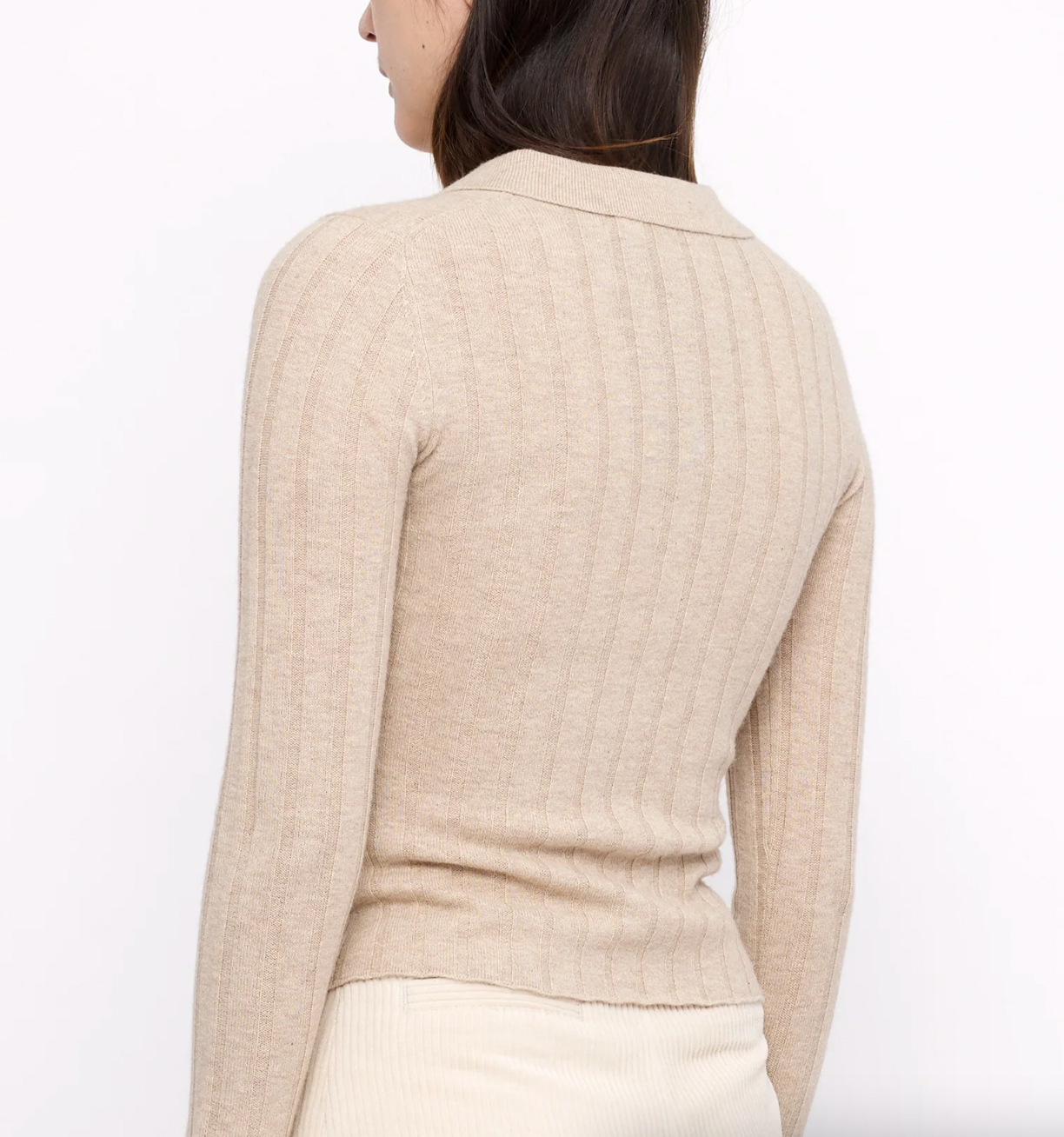 Product Image for Yak Collared Long Sleeves, Desert Sand