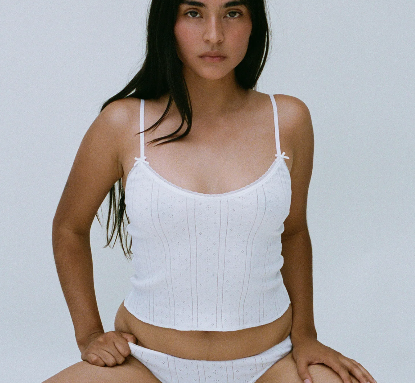 Product Image for The Long Cami, White