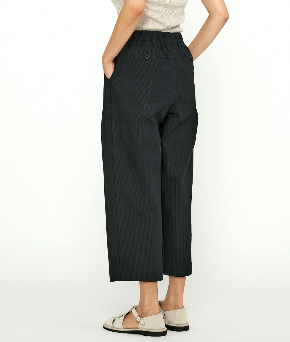 Product Image for Pleated Trouser Black Stripe Edition, Black