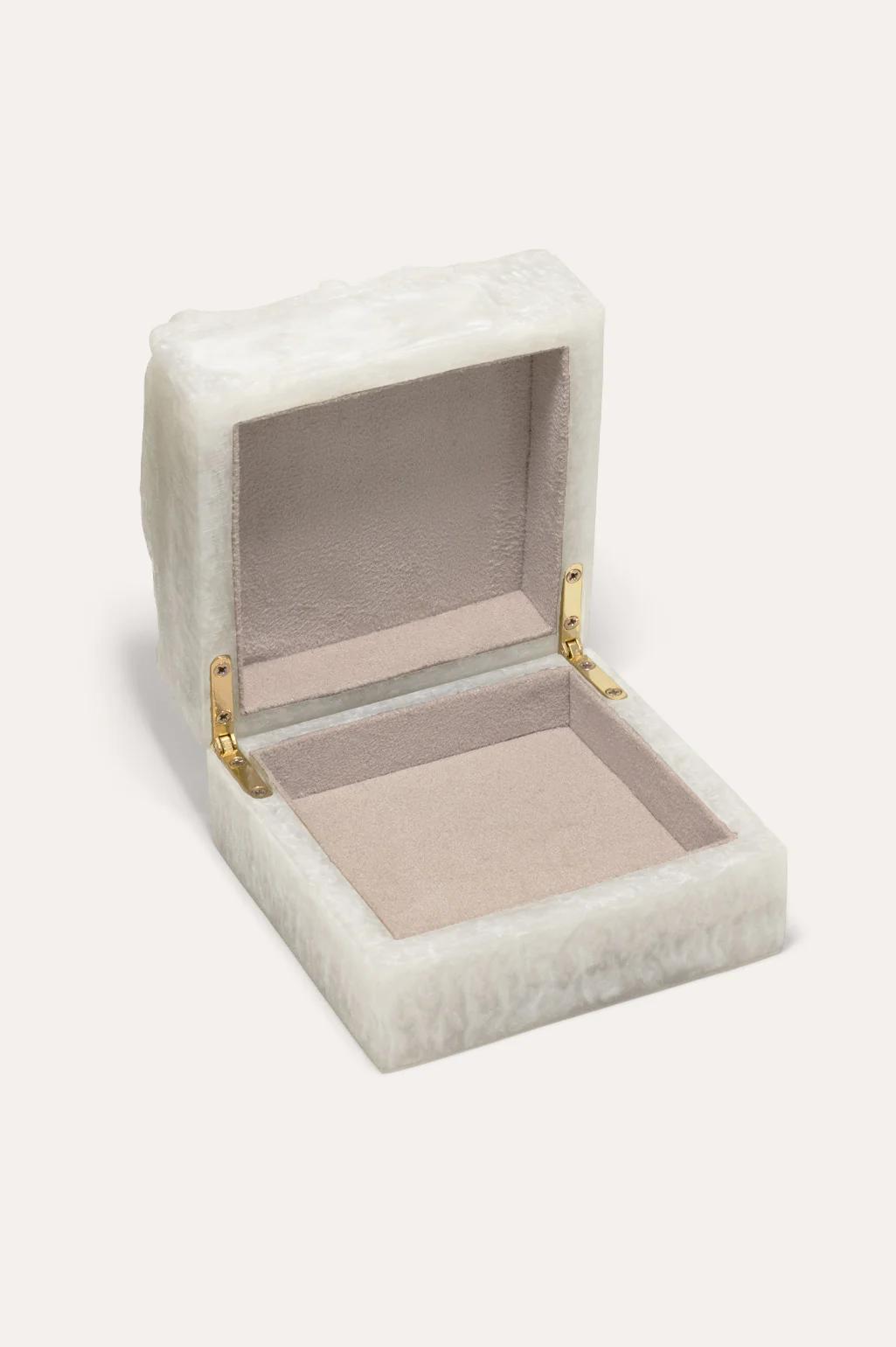 Product Image for Small Jewelry Box, Matte White