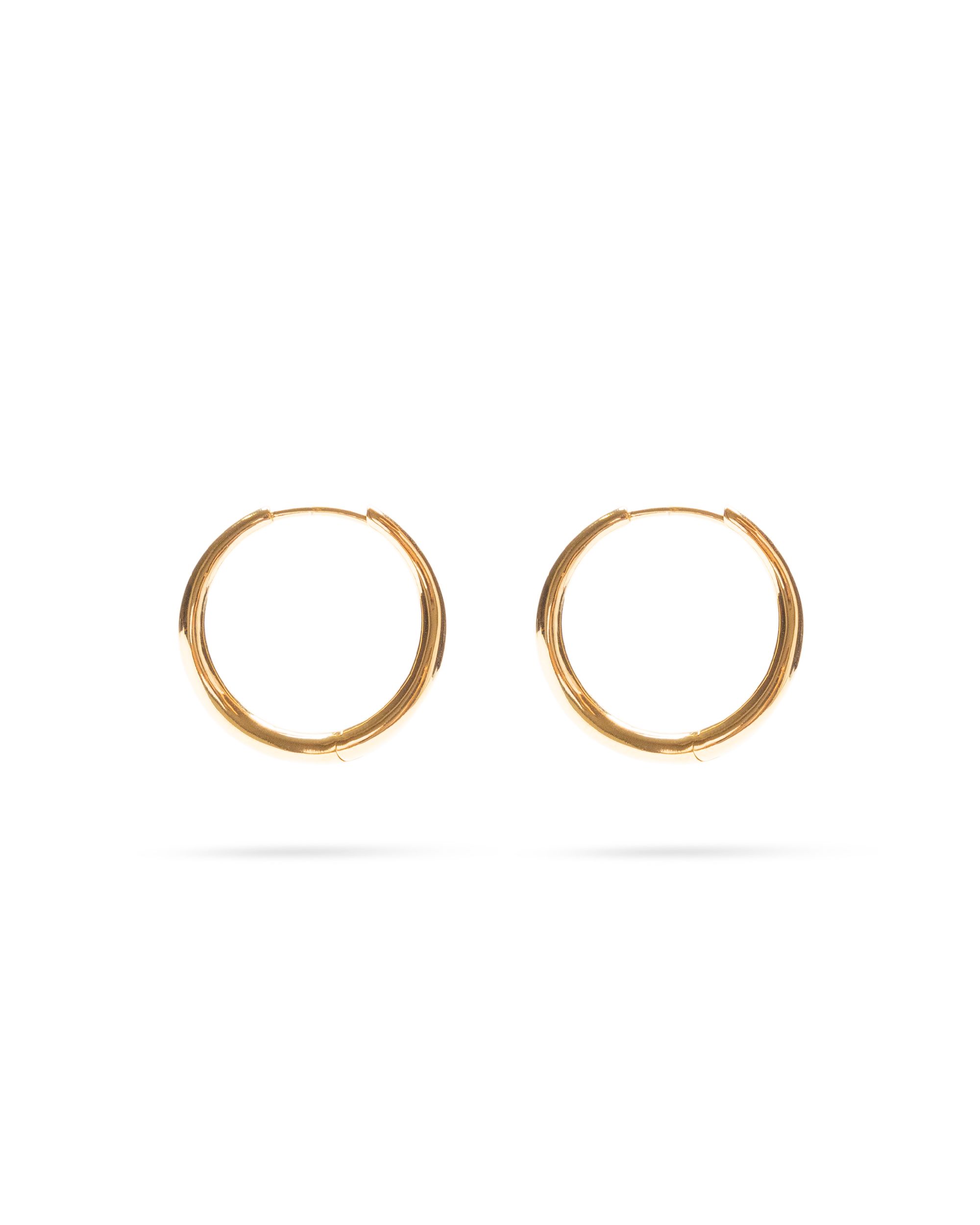 Product Image for Momento Large Hoops, 14k Gold Vermeil