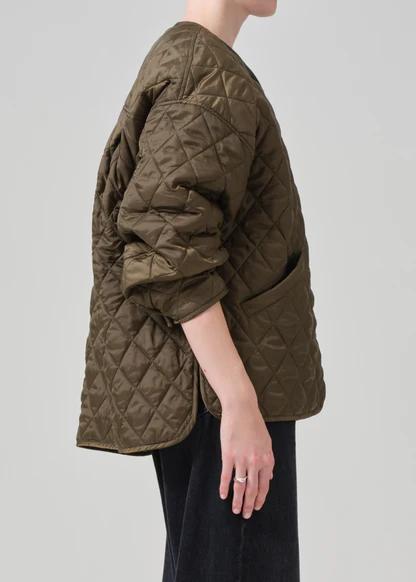 Product Image for Huntleigh Quilted Coat, Army