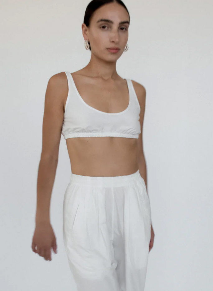 Product Image for Gathered Bralette, Off White