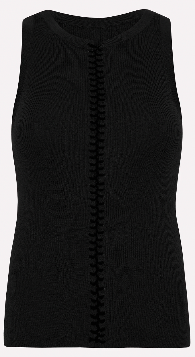 Product Image for Stitch Detail Tank, Black