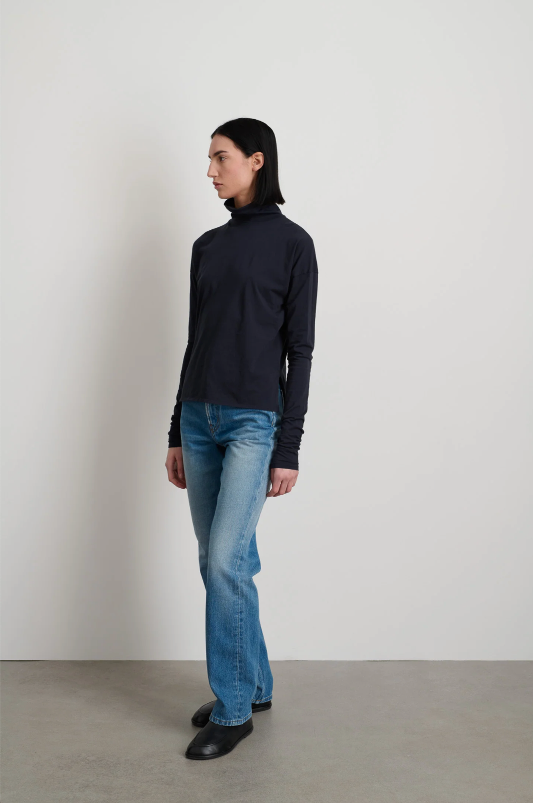 Product Image for Turtleneck Shirt, Overdye Marine