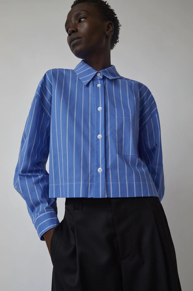 Product Image for Ava Top, Blue/White Stripe