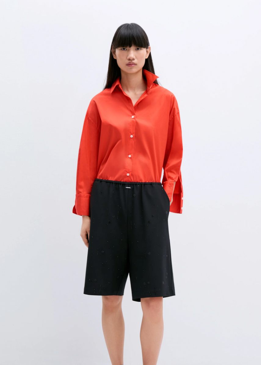 Product Image for Oversize Cotton Shirt, Coral